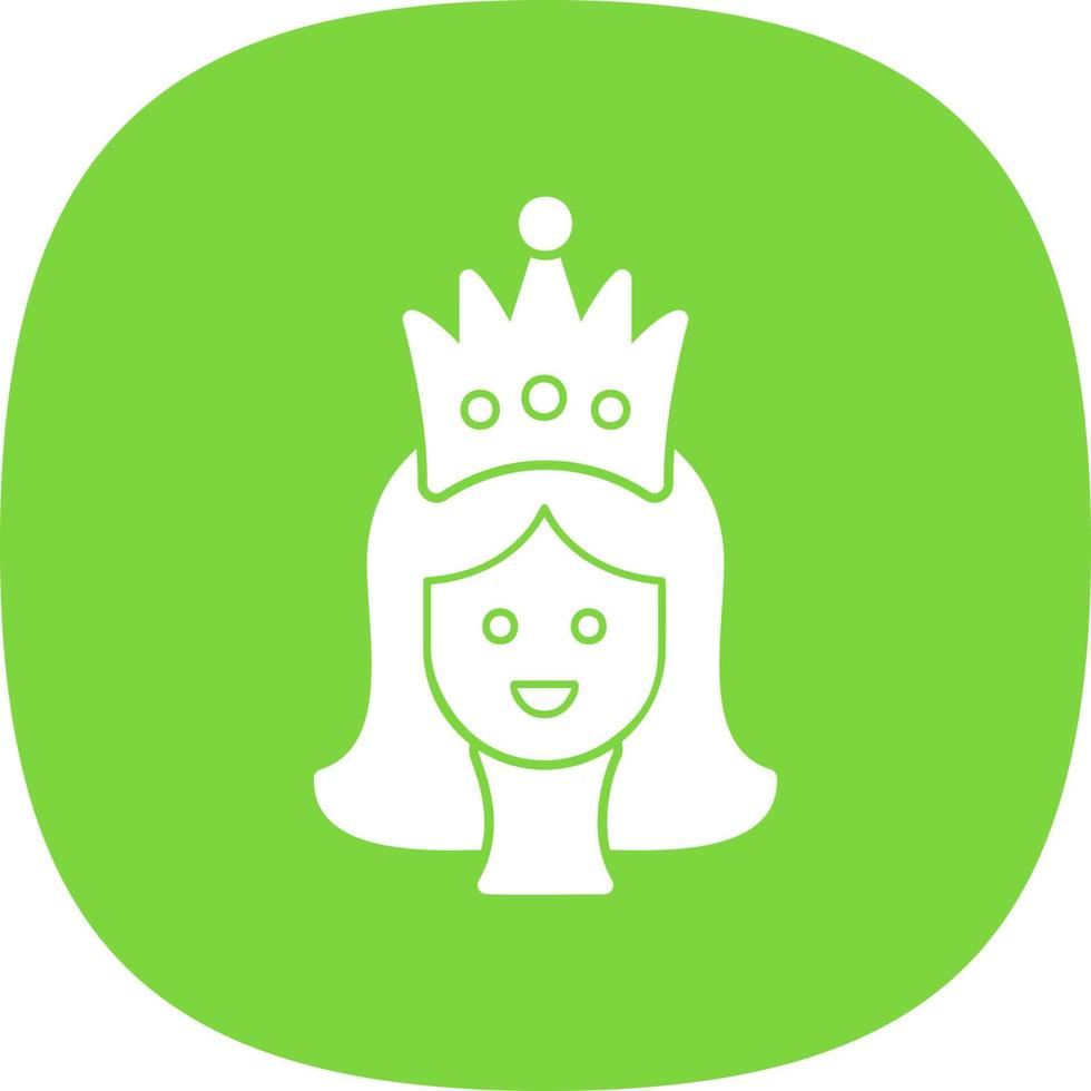 design de ícone de vetor de princesa