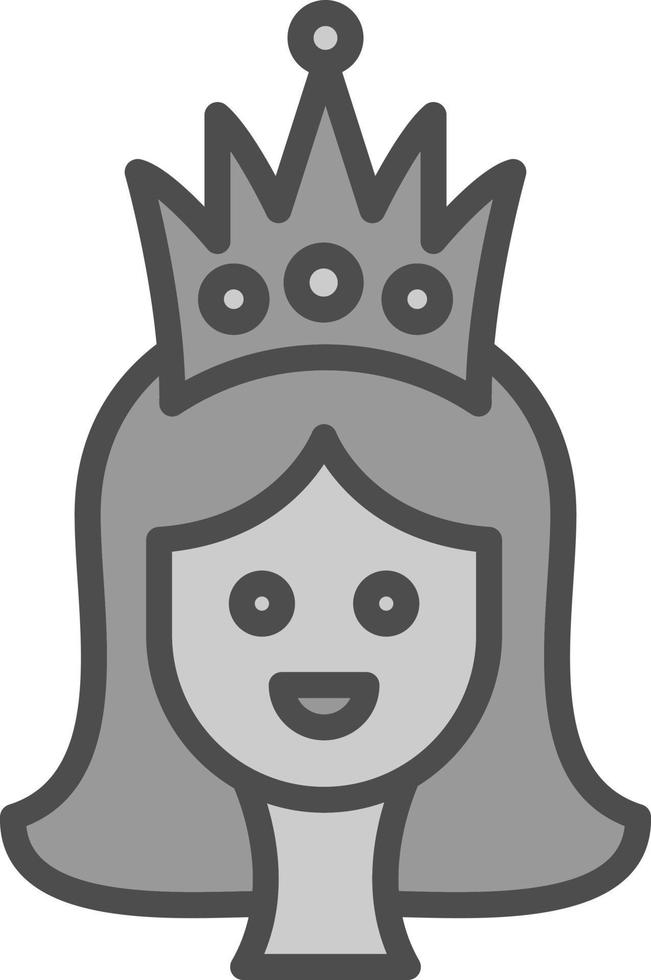 design de ícone de vetor de princesa