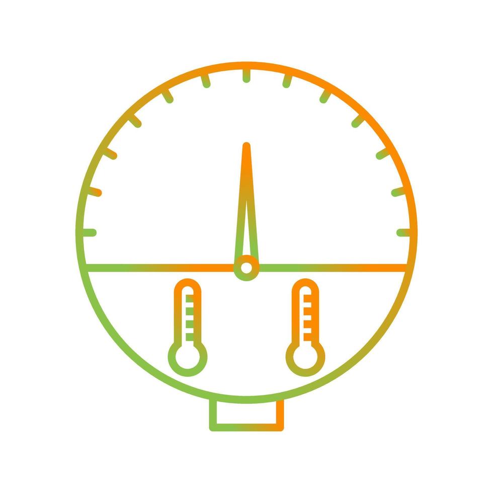 ícone de vetor indicador de temperatura