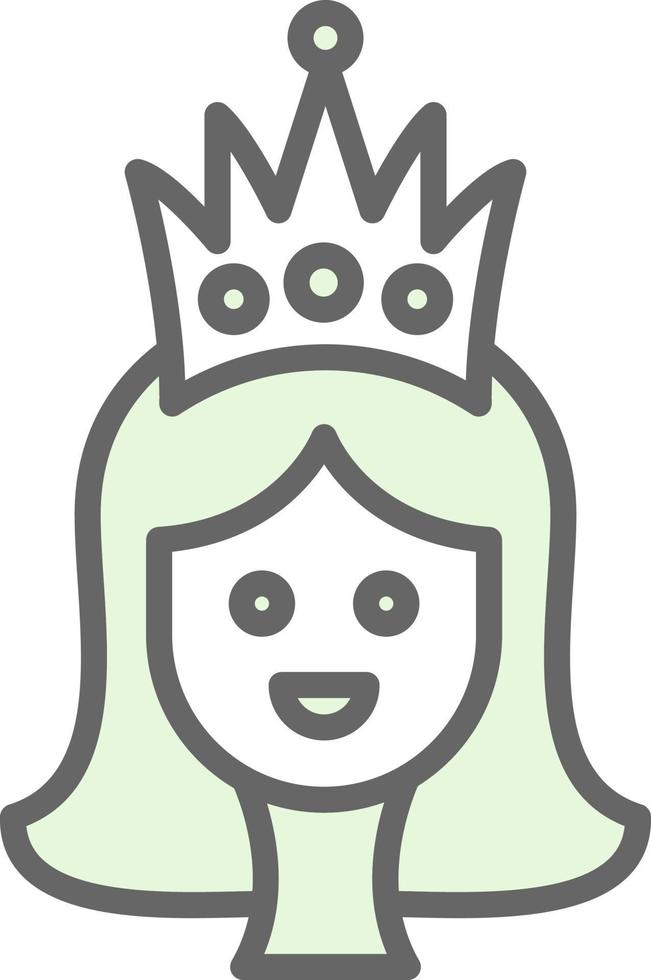 design de ícone de vetor de princesa