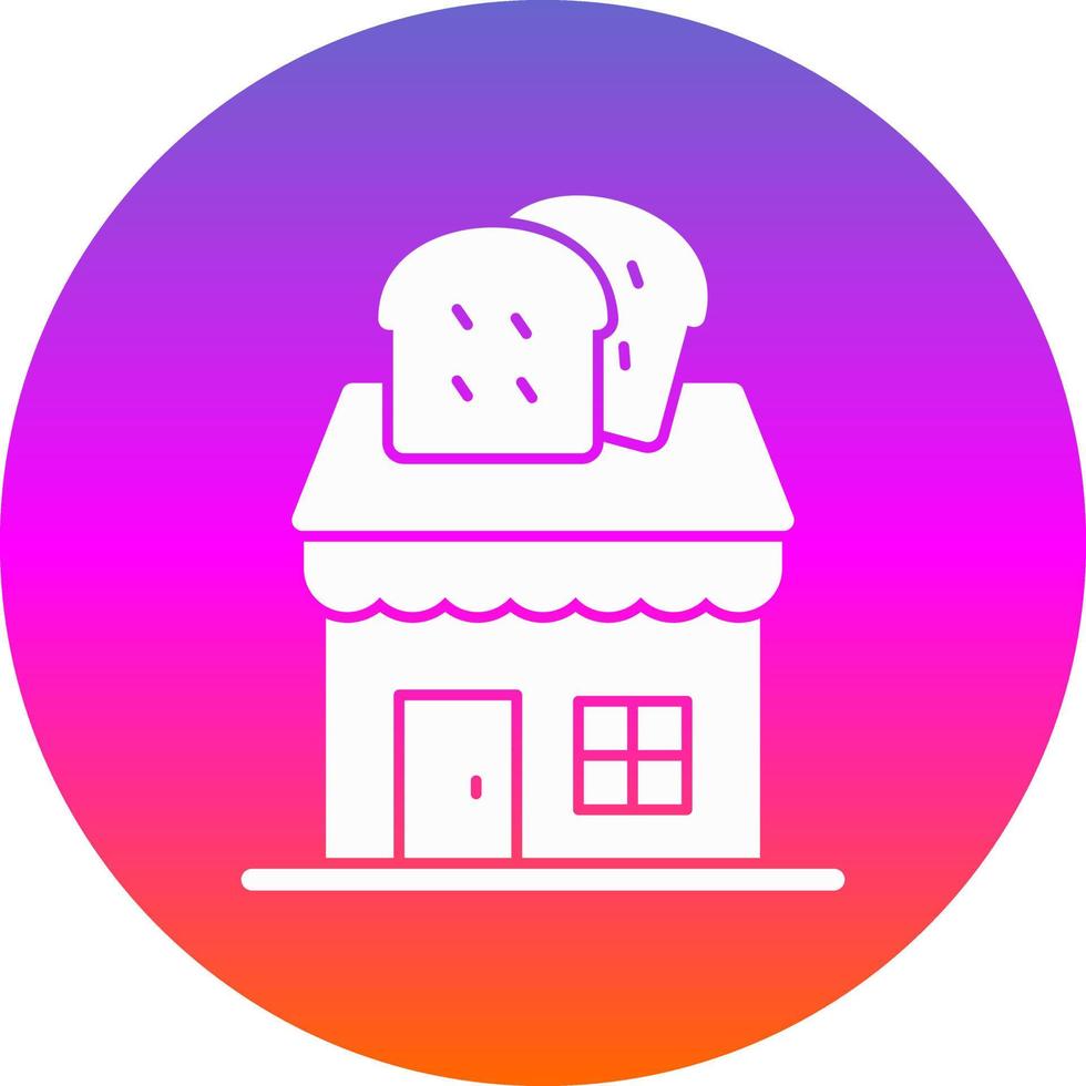 design de ícone de vetor de loja de padaria