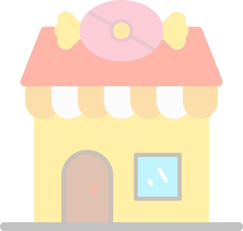 design de ícone vetorial de loja de doces vetor
