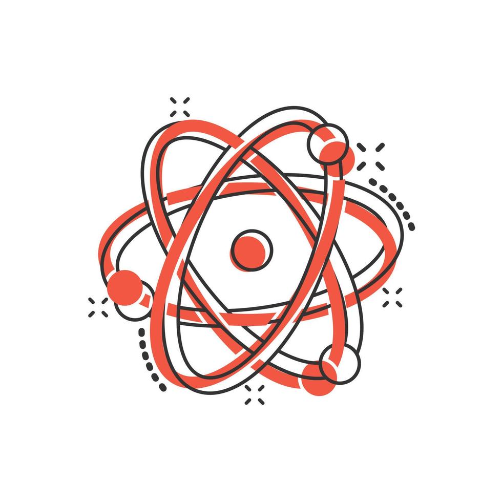 ícone da ciência em estilo cômico. ilustração em vetor dna célula dos desenhos animados no fundo branco isolado. conceito de negócio de efeito de respingo de evolução de molécula.