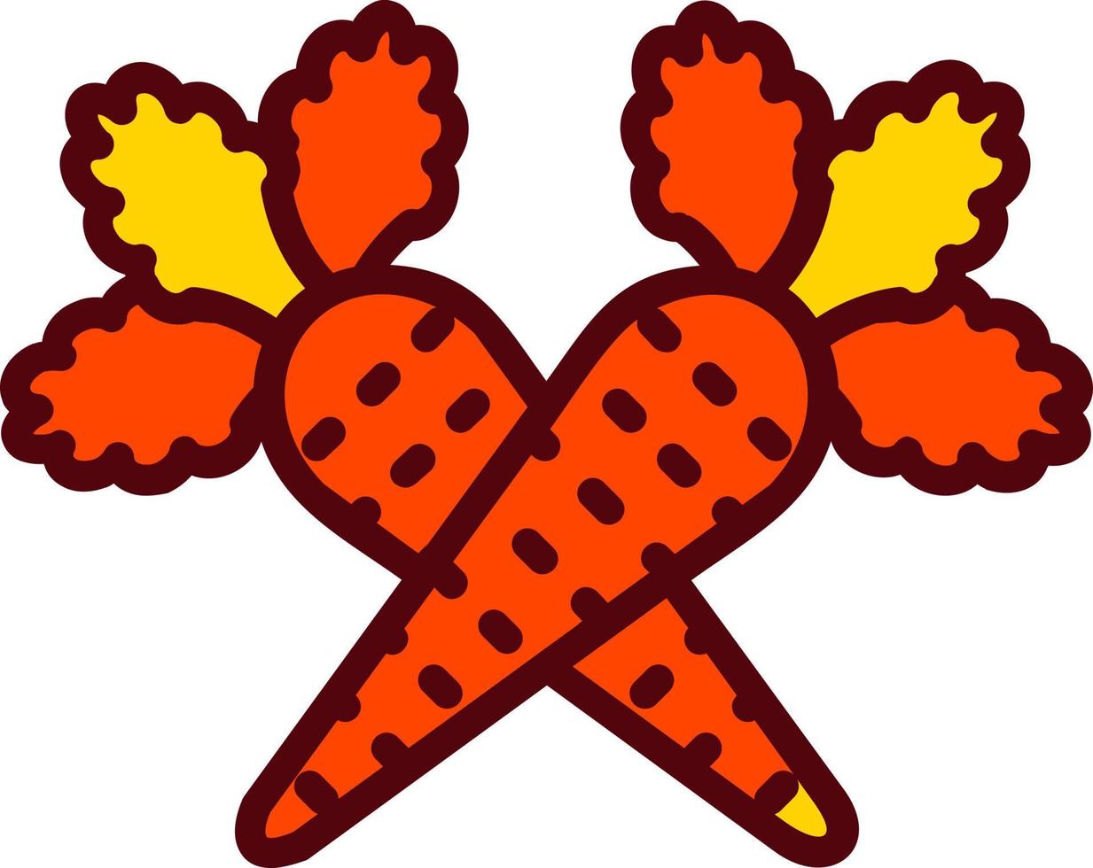ícone de vetor de cenoura