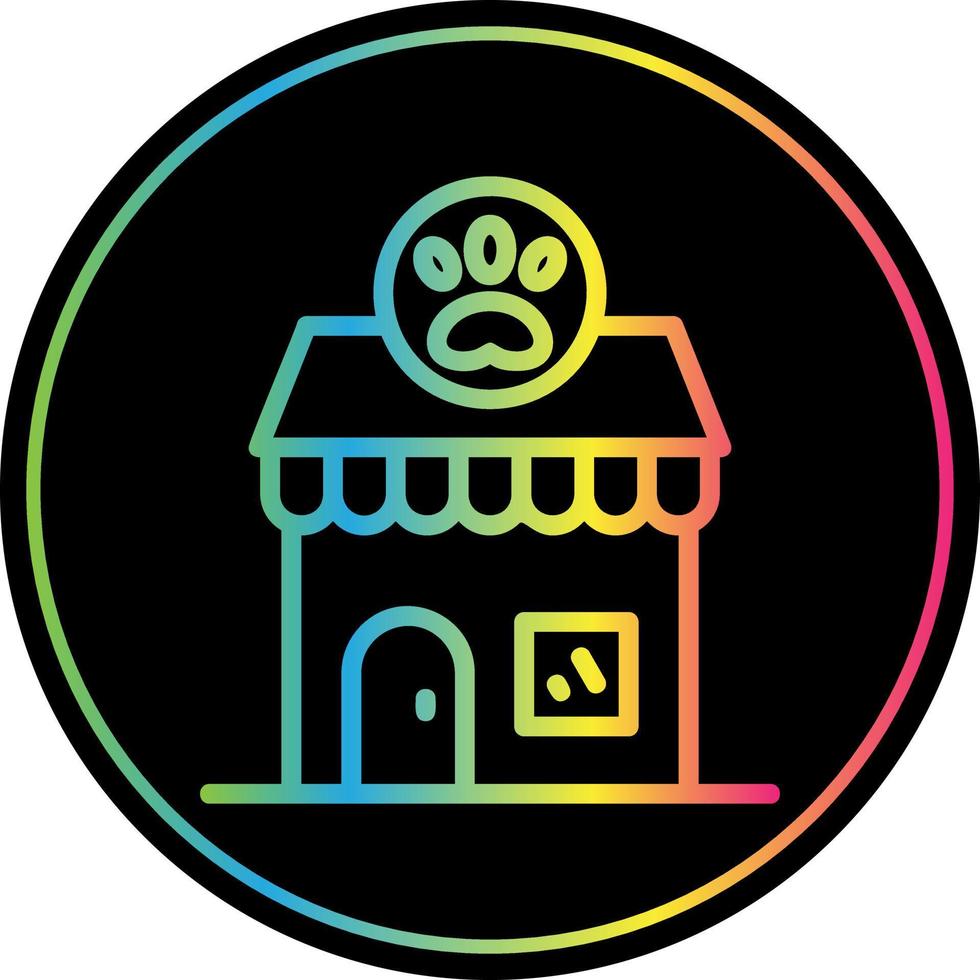 design de ícone de vetor de loja de animais