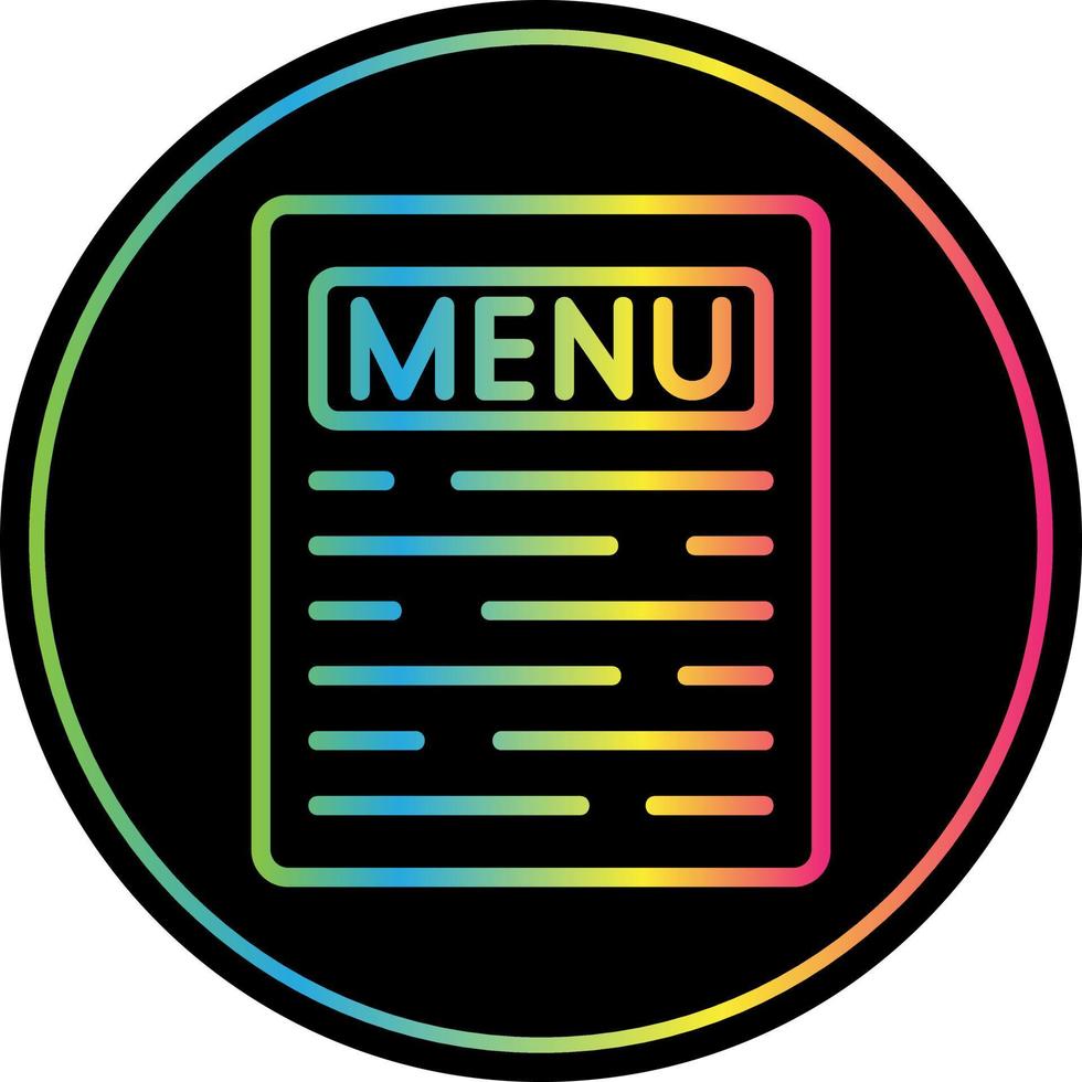 design de ícone de vetor de menu