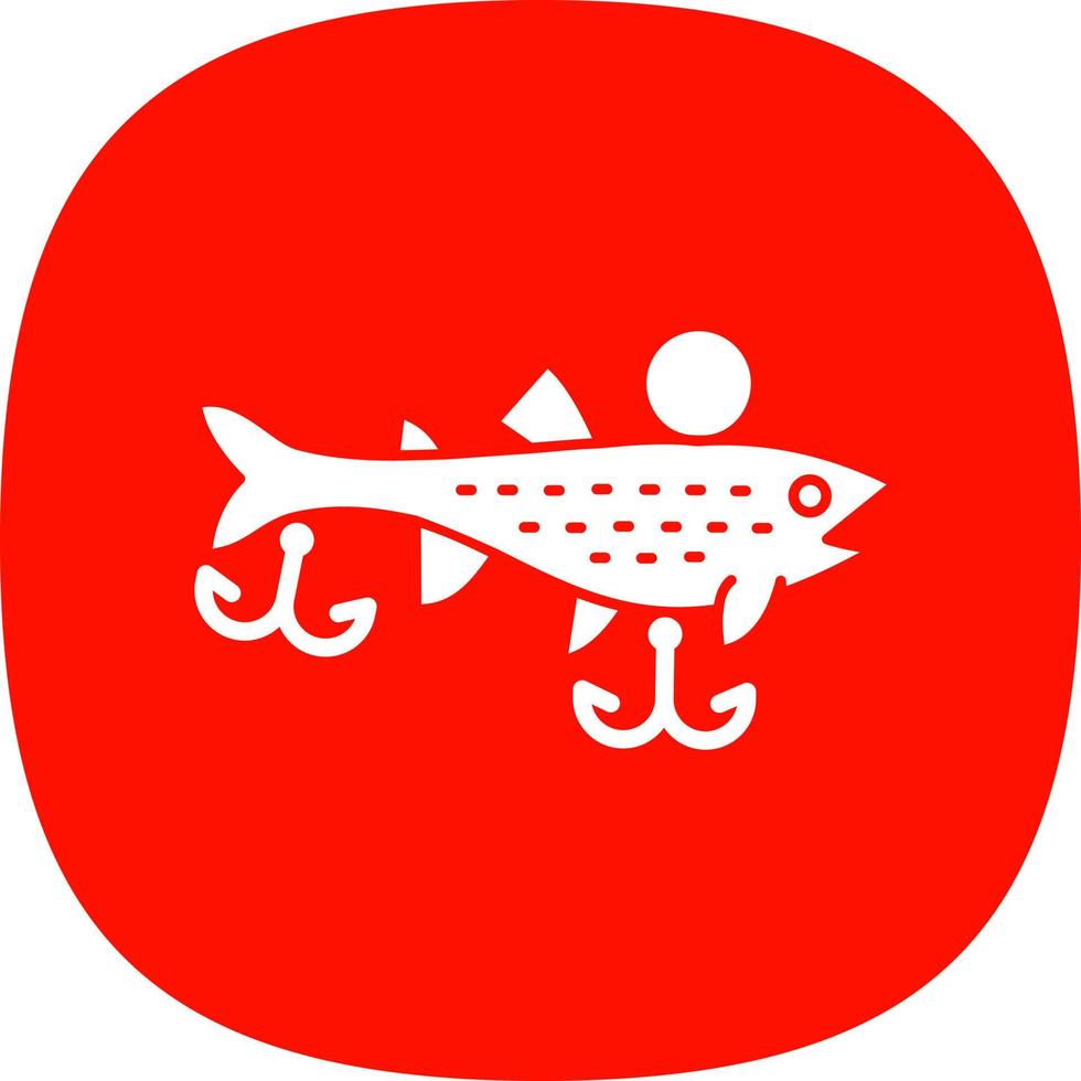 design de ícone de vetor de iscas de pesca