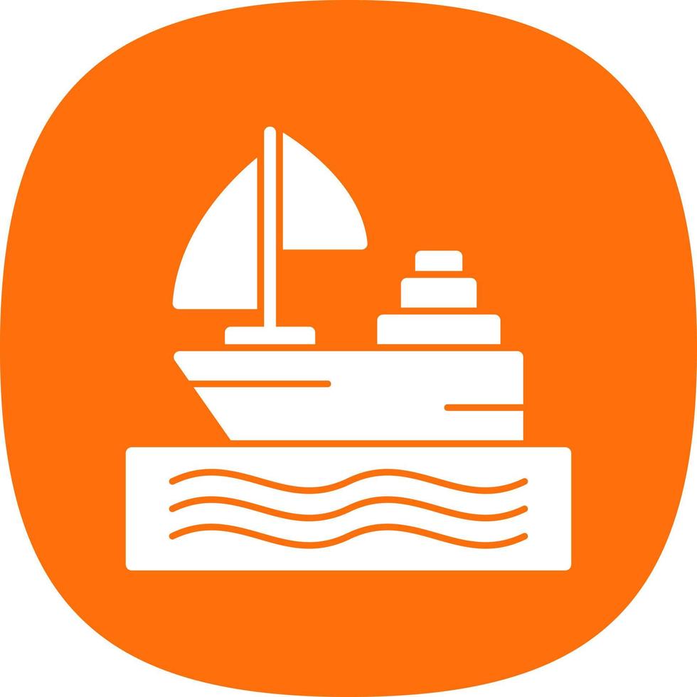 design de ícone de vetor de barco