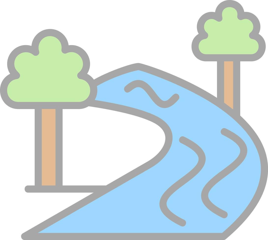 design de ícone de vetor de sinal de rio