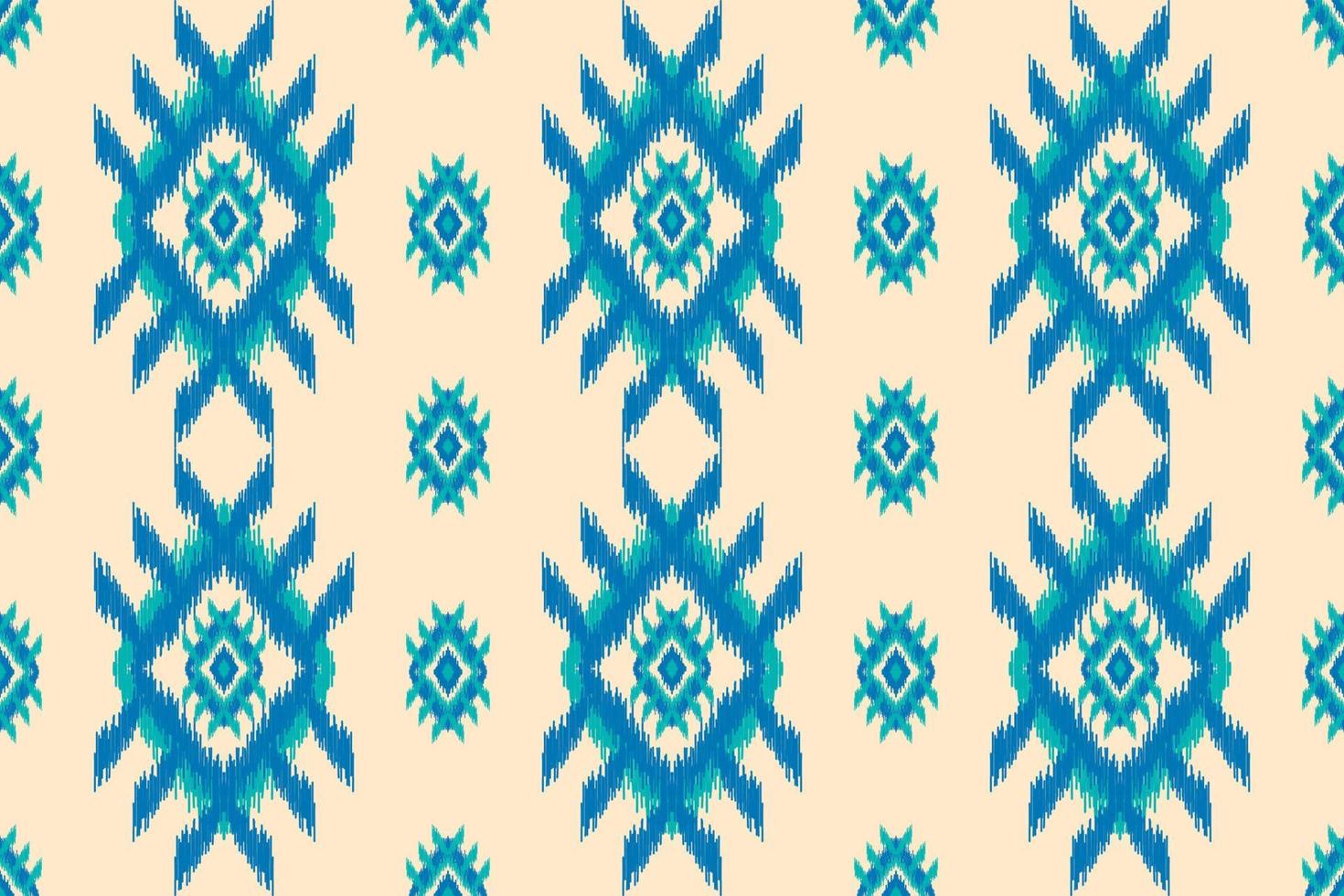 padrão sem emenda de ikat étnico em tribal. impressão de ornamento geométrico asteca. tecido estilo indiano. vetor