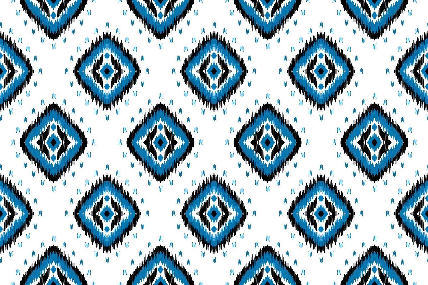 padrão sem emenda de ikat étnico em tribal. impressão de ornamento étnico geométrico asteca. estilo padrão ikat. vetor