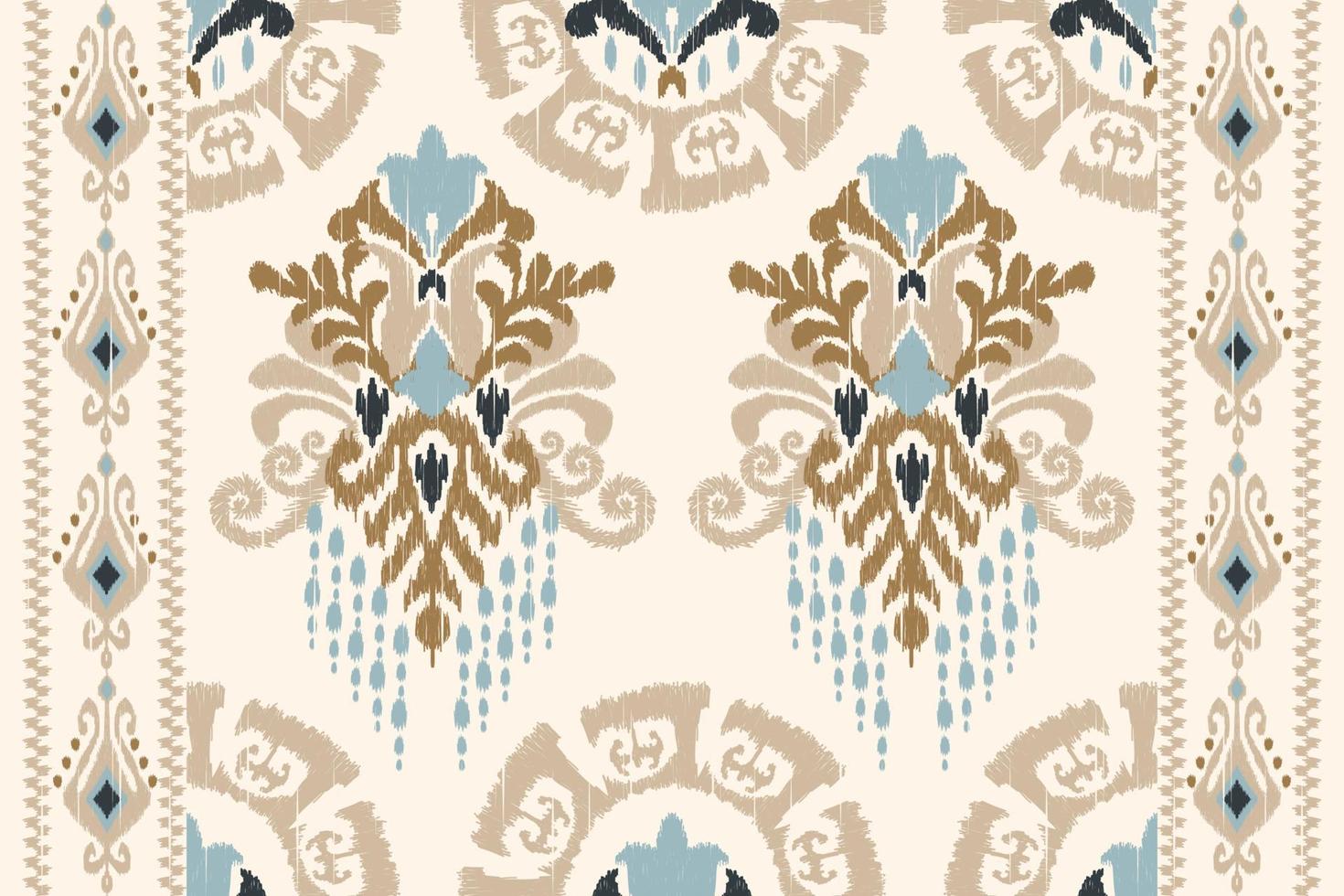 africano ikat paisley bordado.geométrico étnico oriental sem costura padrão tradicional em branco background.aztec estilo abstrato vector illustration.design para textura, tecido, roupas, embrulho, tapete.