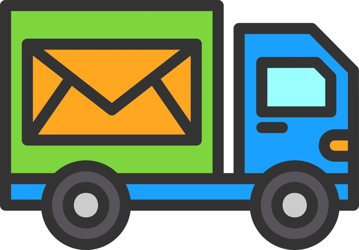 design de ícone de vetor de serviço postal