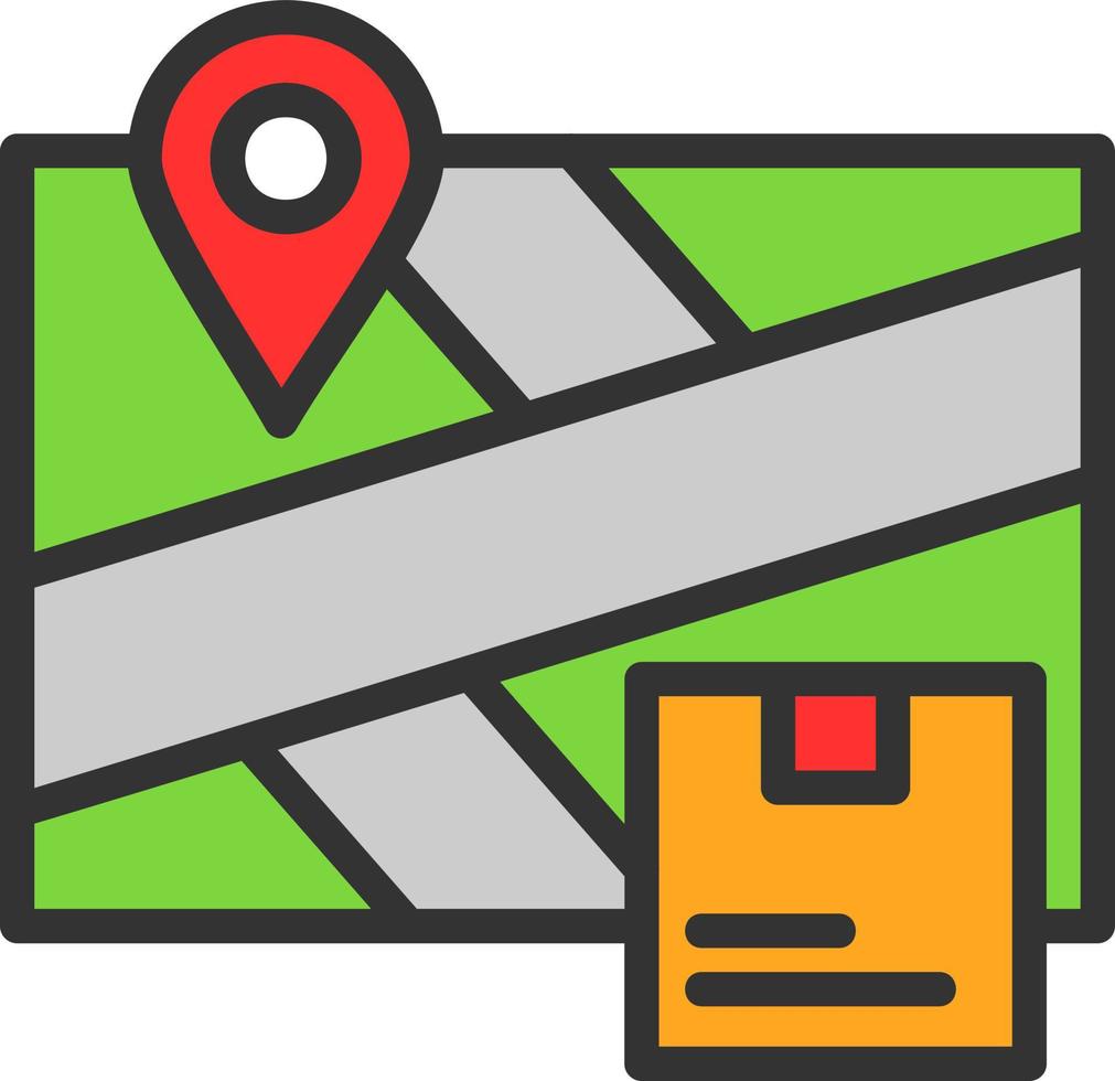 design de ícone de vetor de localização de entrega