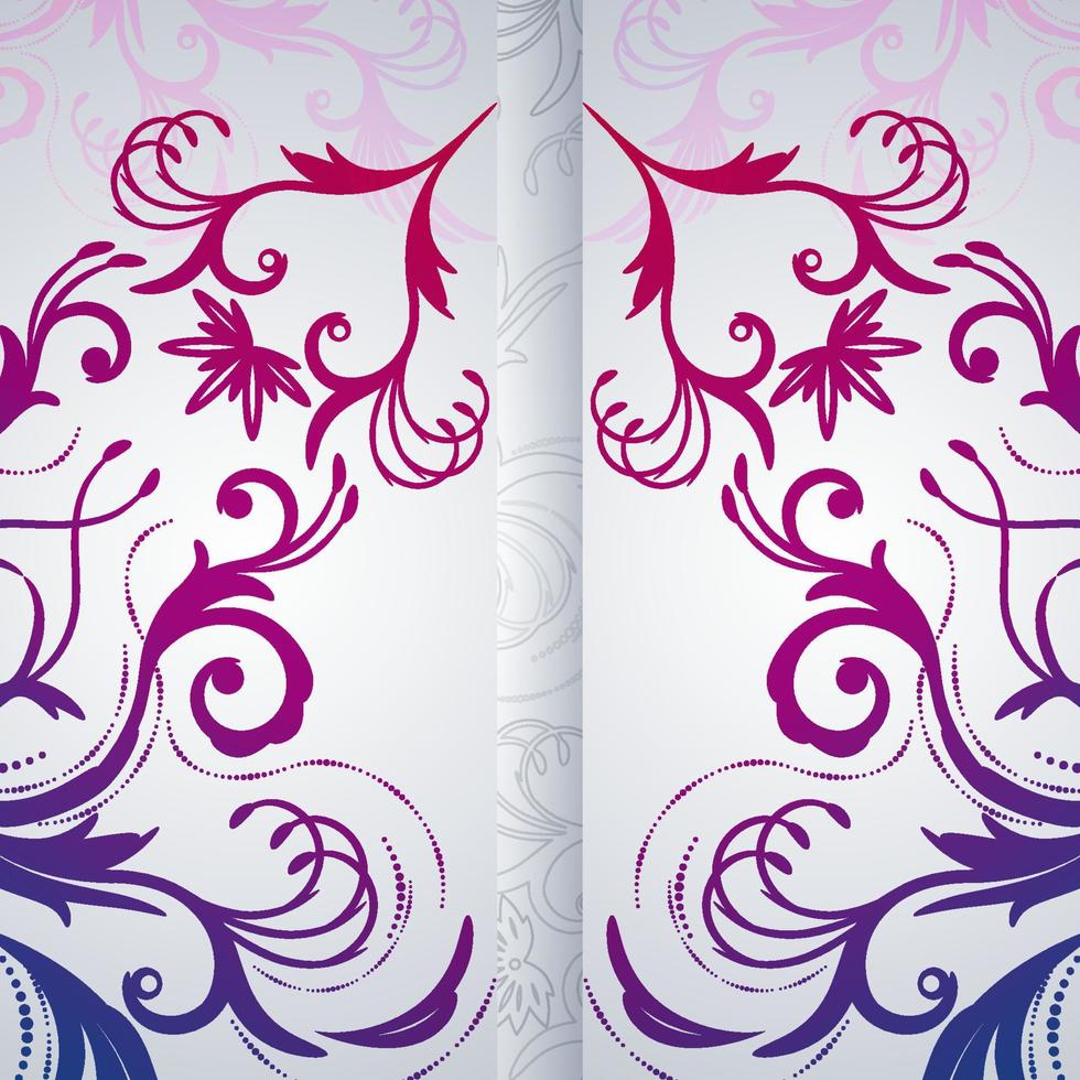 de fundo vector abstrato com item floral.