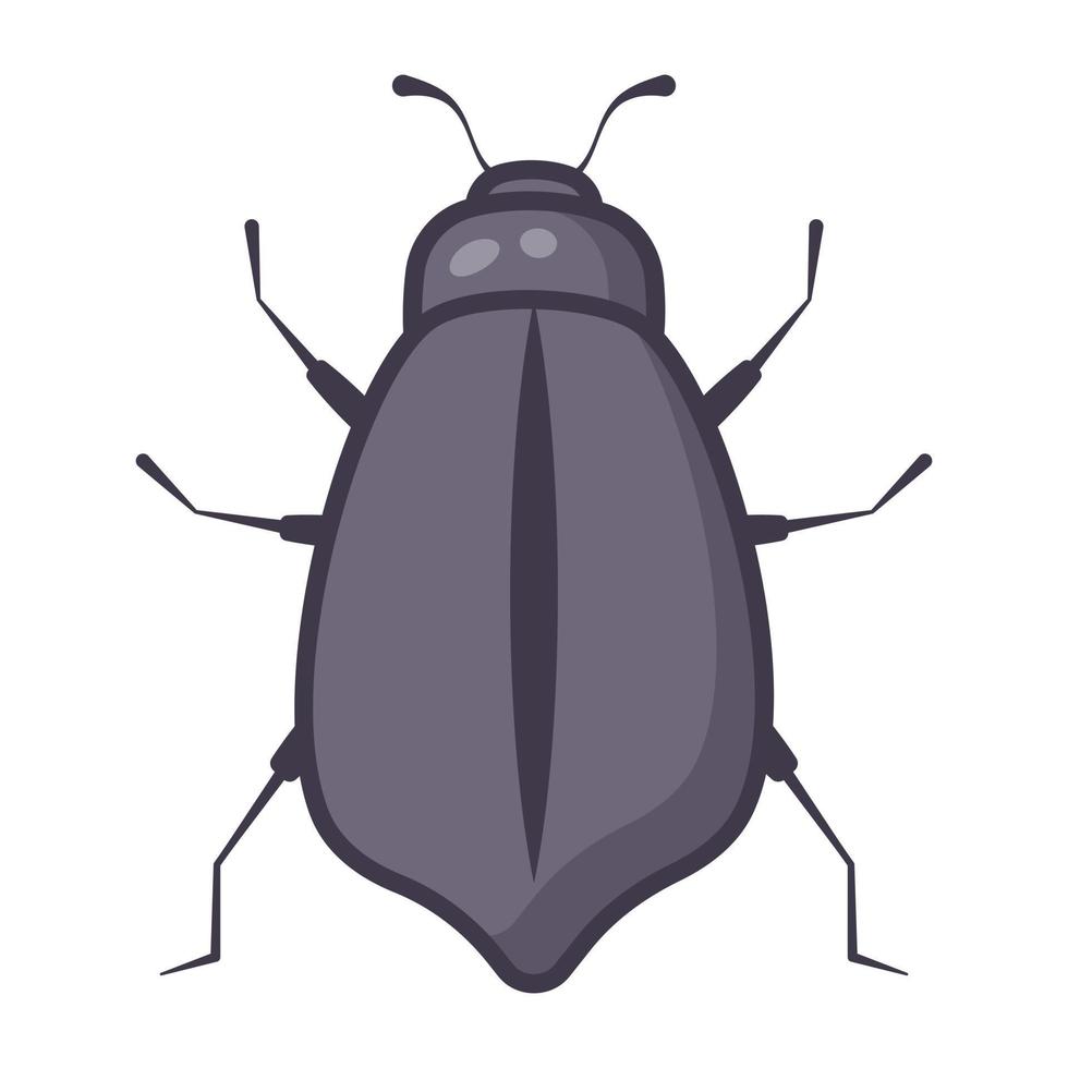 inseto blattodea, ícone de desenho animado plano de barata vetor