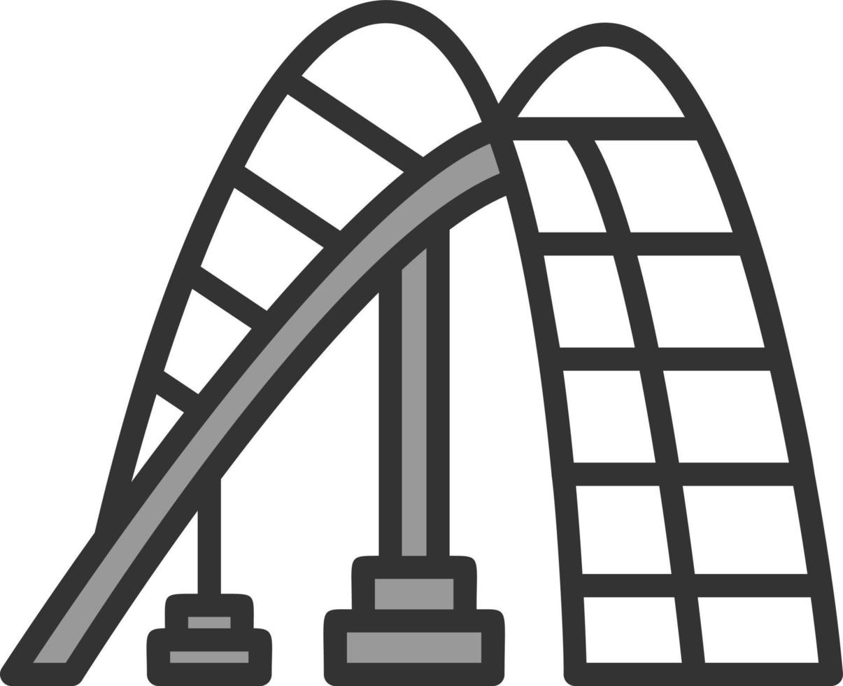 design de ícone de vetor de montanha-russa