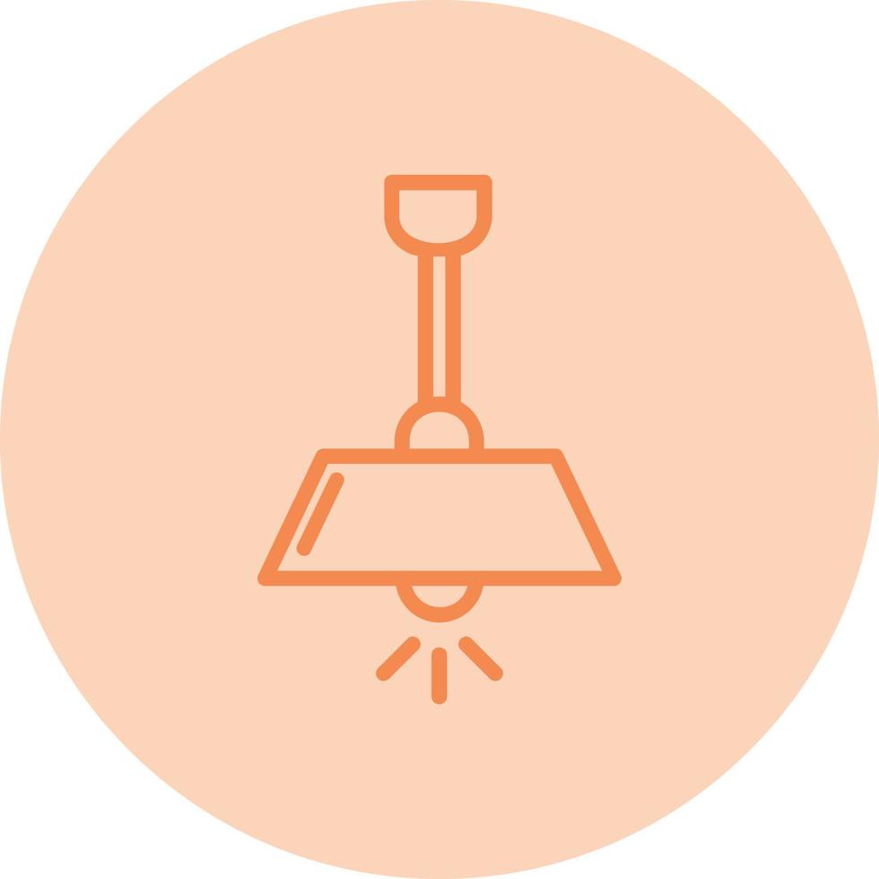 ícone de vetor de lâmpada de teto