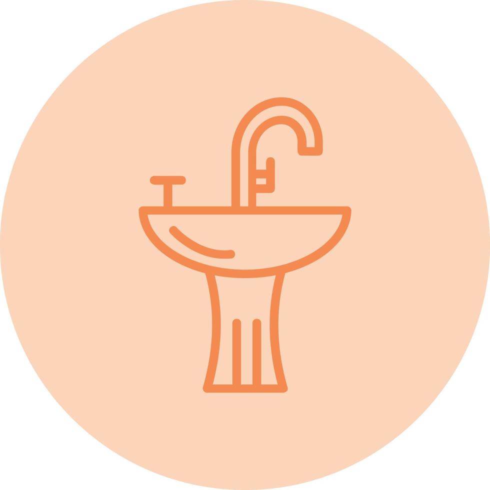 ícone de vetor de lavatório