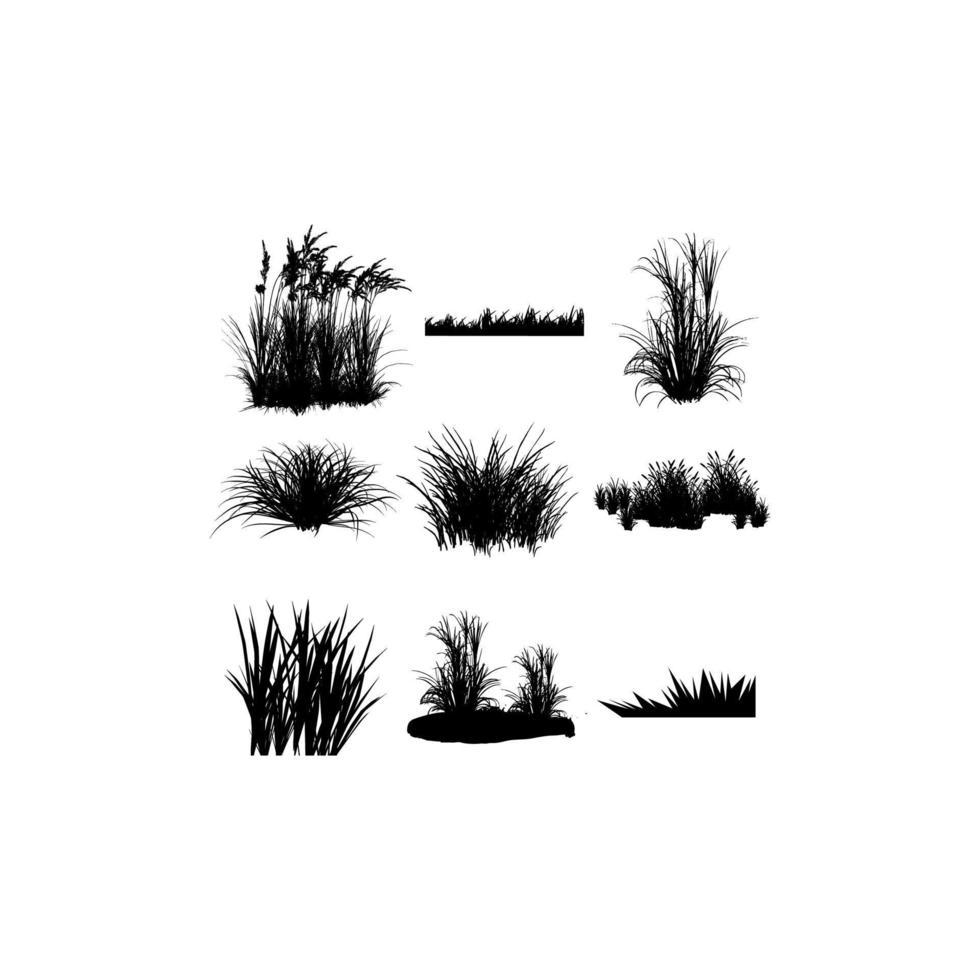 design criativo de ilustração fresca de grama verde vetor