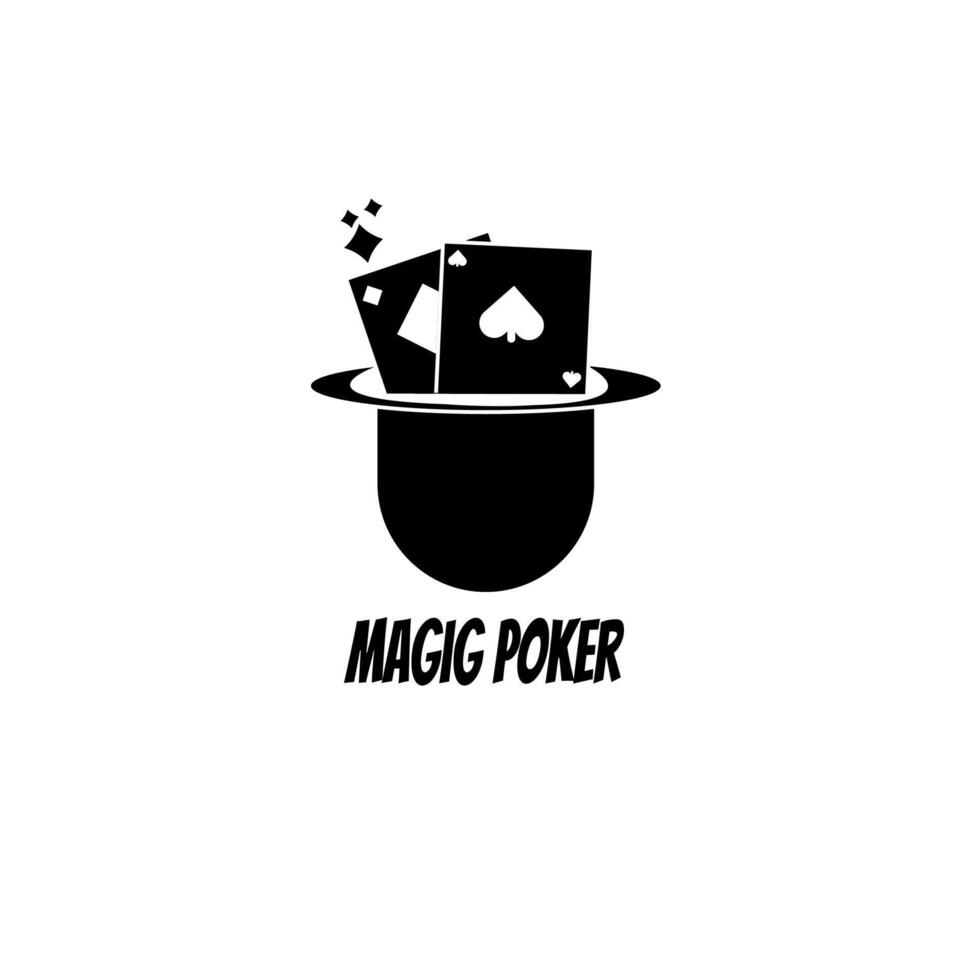 vetor de logotipo de pôquer