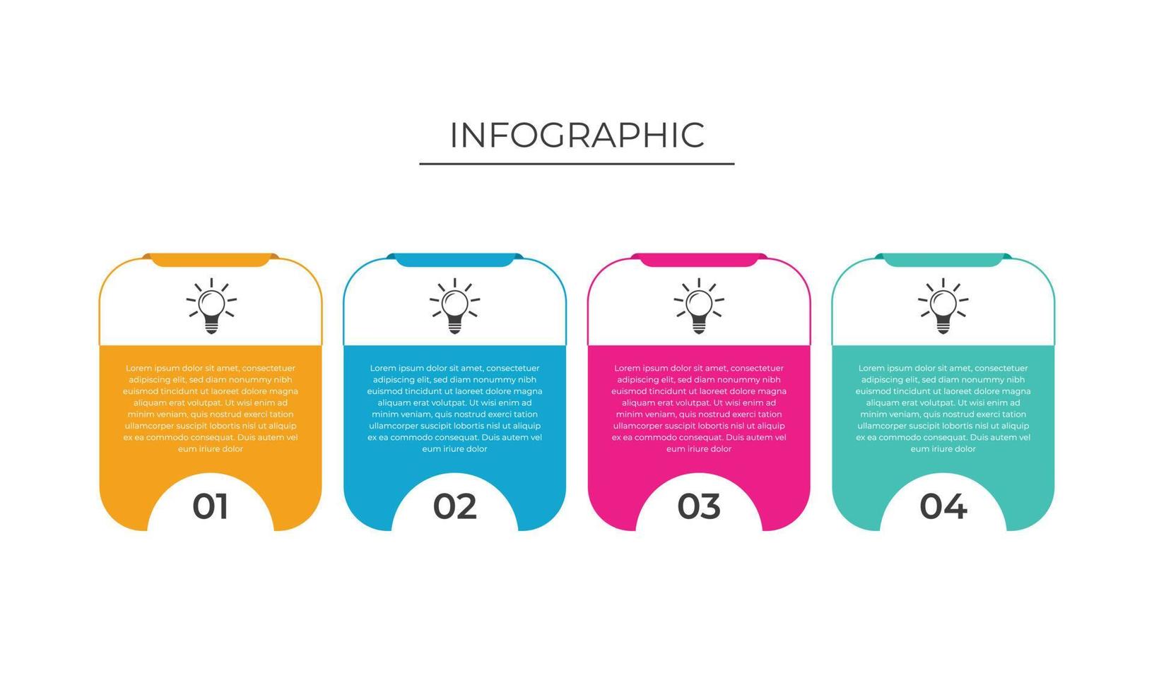 ilustração de infográfico de negócios modernos de opções de passo de linha isoladas fundo. modelo de design de gráfico de informação profissional. layout de conceito de fluxo de trabalho gráfico abstrato, apresentações vetor