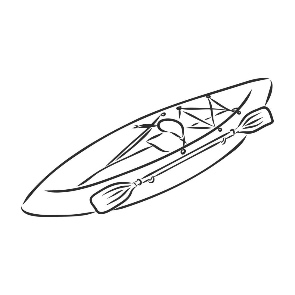 desenho vetorial de barco vetor