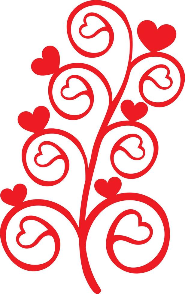 coleção de ilustrações de coração, conjunto de ícones de símbolo de amor vetor