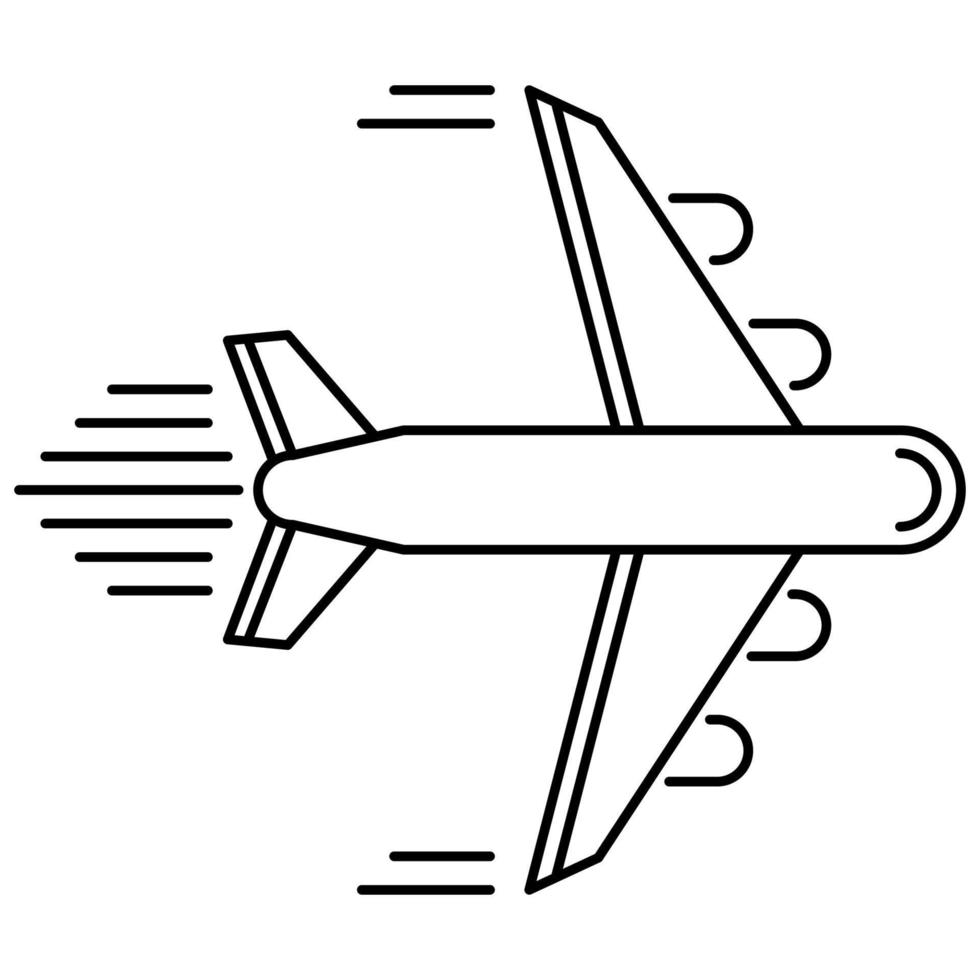 ícone de avião, adequado para uma ampla gama de projetos criativos digitais. vetor