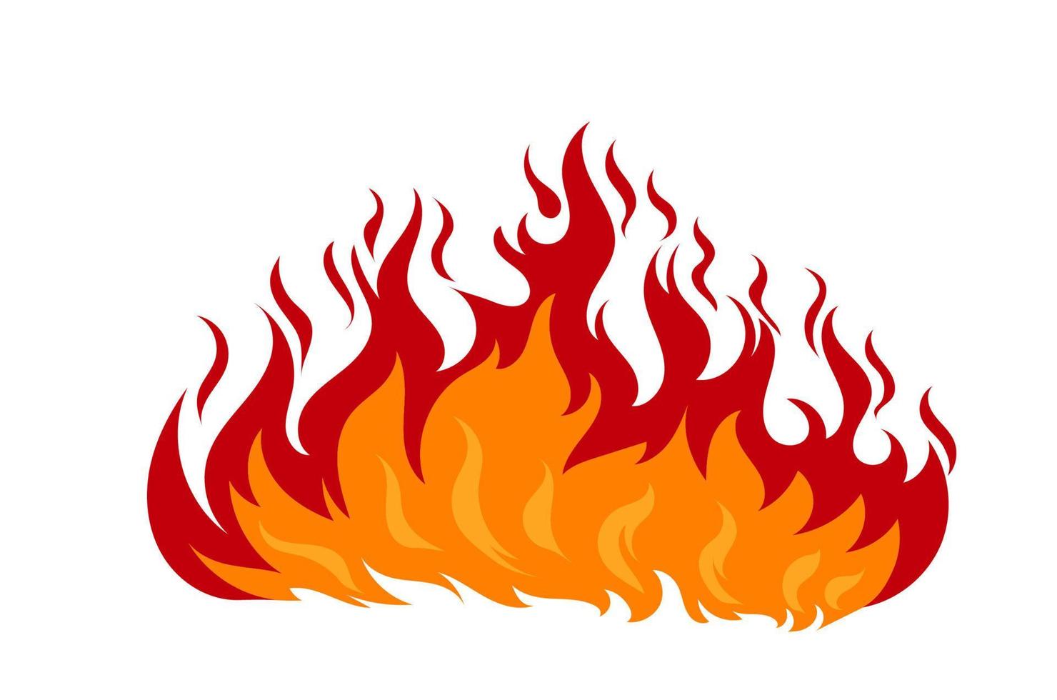 chamas de fogo, desenho vetorial, ícone 2162800 Vetor no Vecteezy