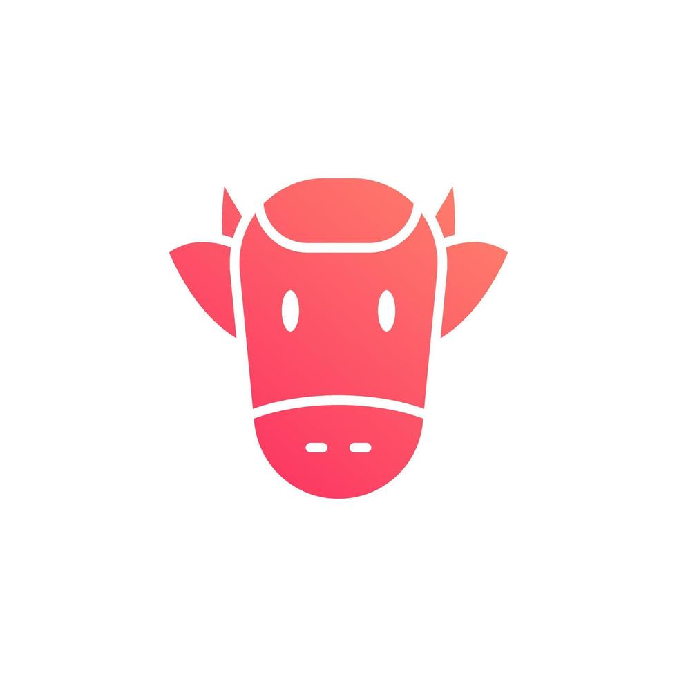 vetor do zodíaco de vaca para apresentação do ícone do símbolo do site