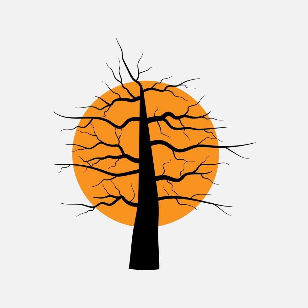 vetor de logotipo de árvore de galho