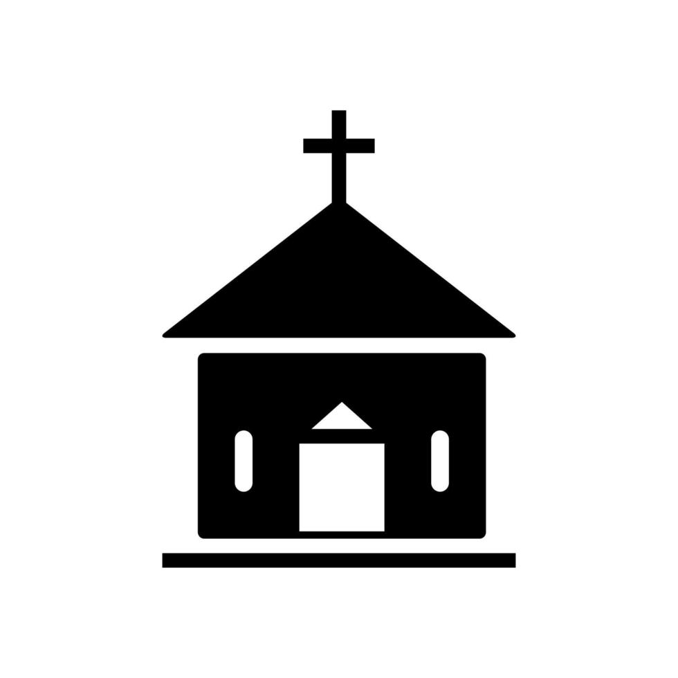 modelo de vetor de ícone de igreja