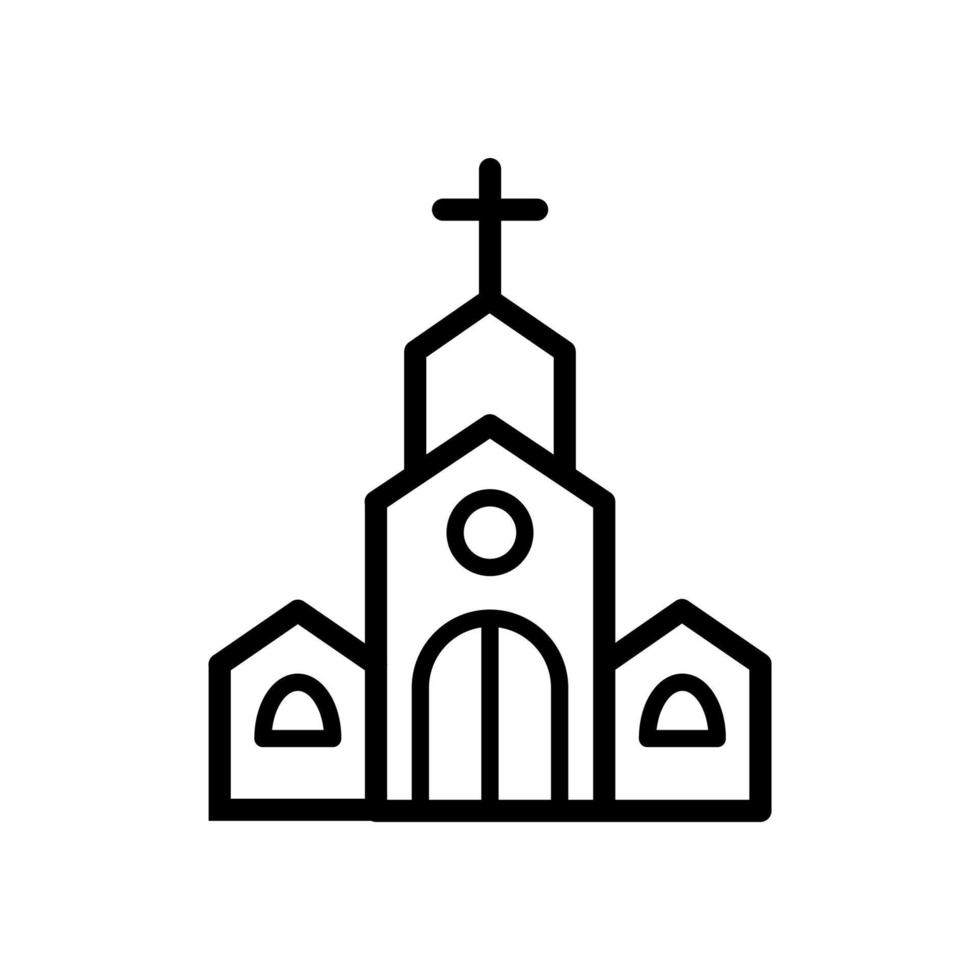 modelo de vetor de ícone de igreja