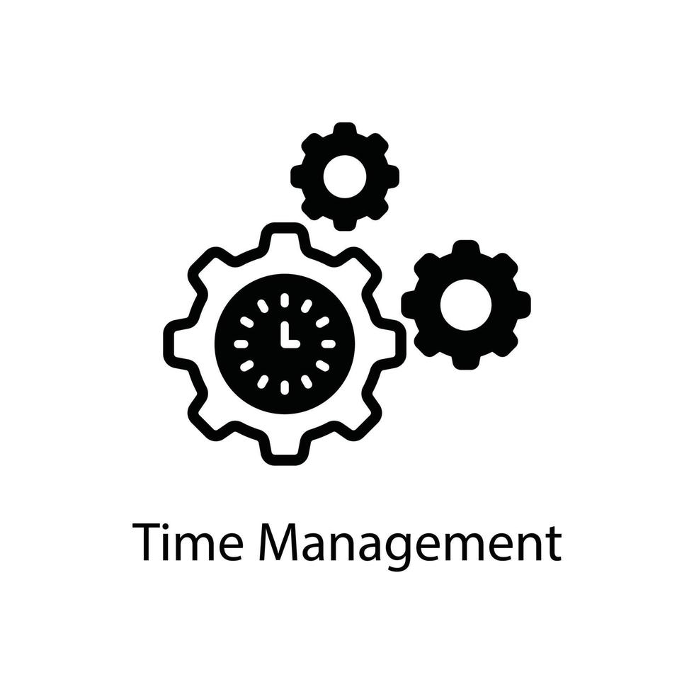 ícone de estilo de negócios e finanças de esboço de vetor de gerenciamento de tempo. eps 10