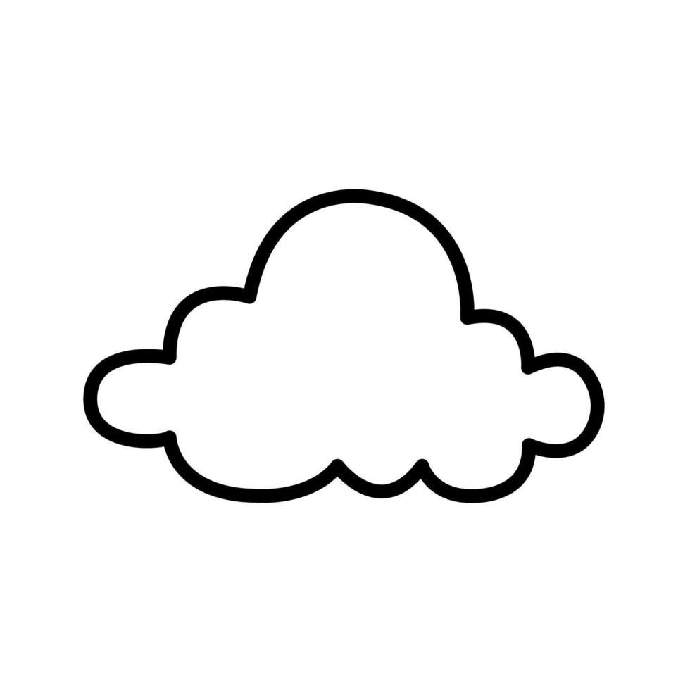 modelo de vetor de design de ícone nublado