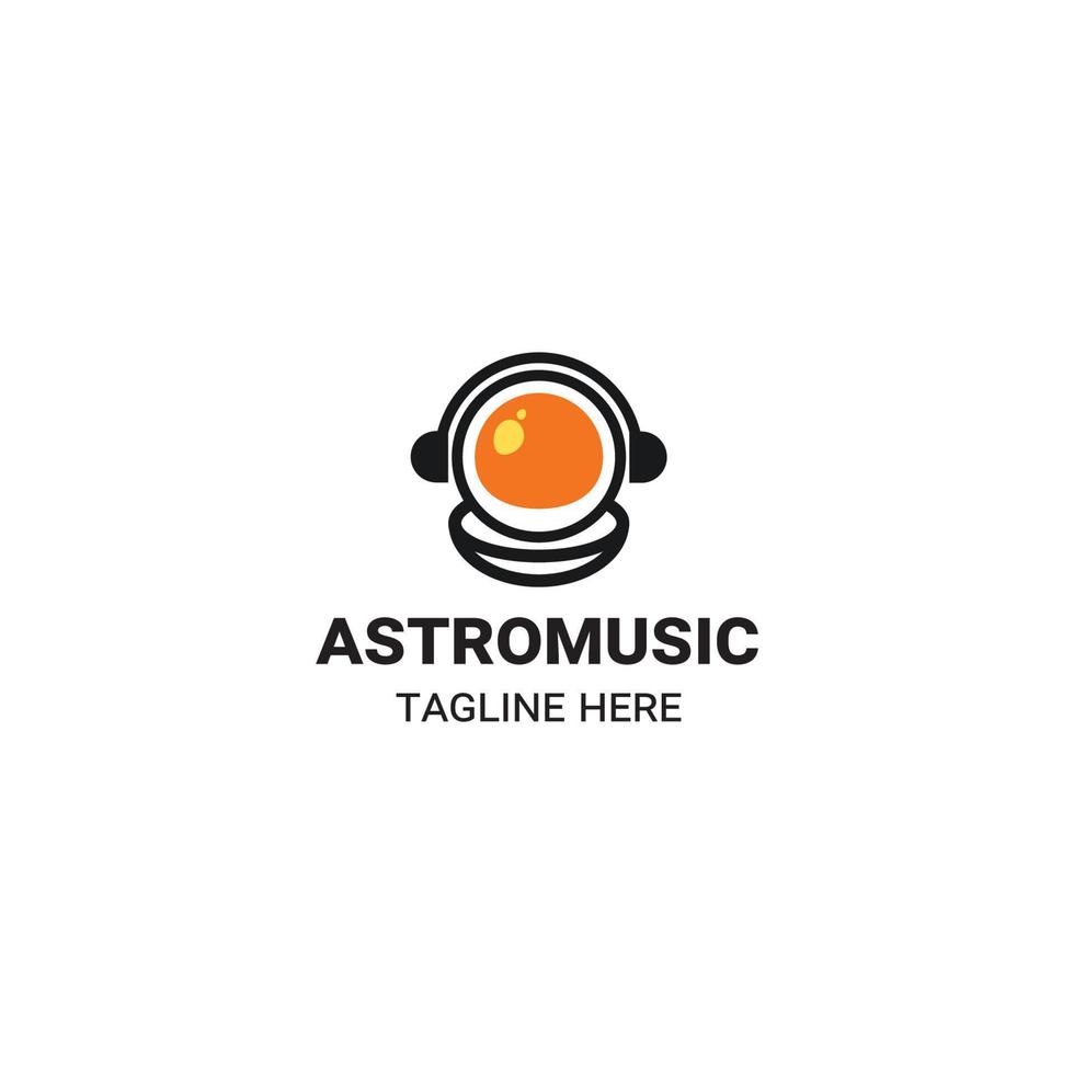 vetor de ilustração de logotipo de astronauta grátis