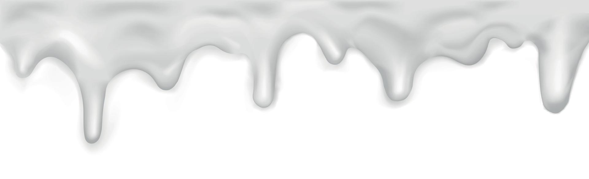 caramelo pingando branco, padrão em fundo branco - vector