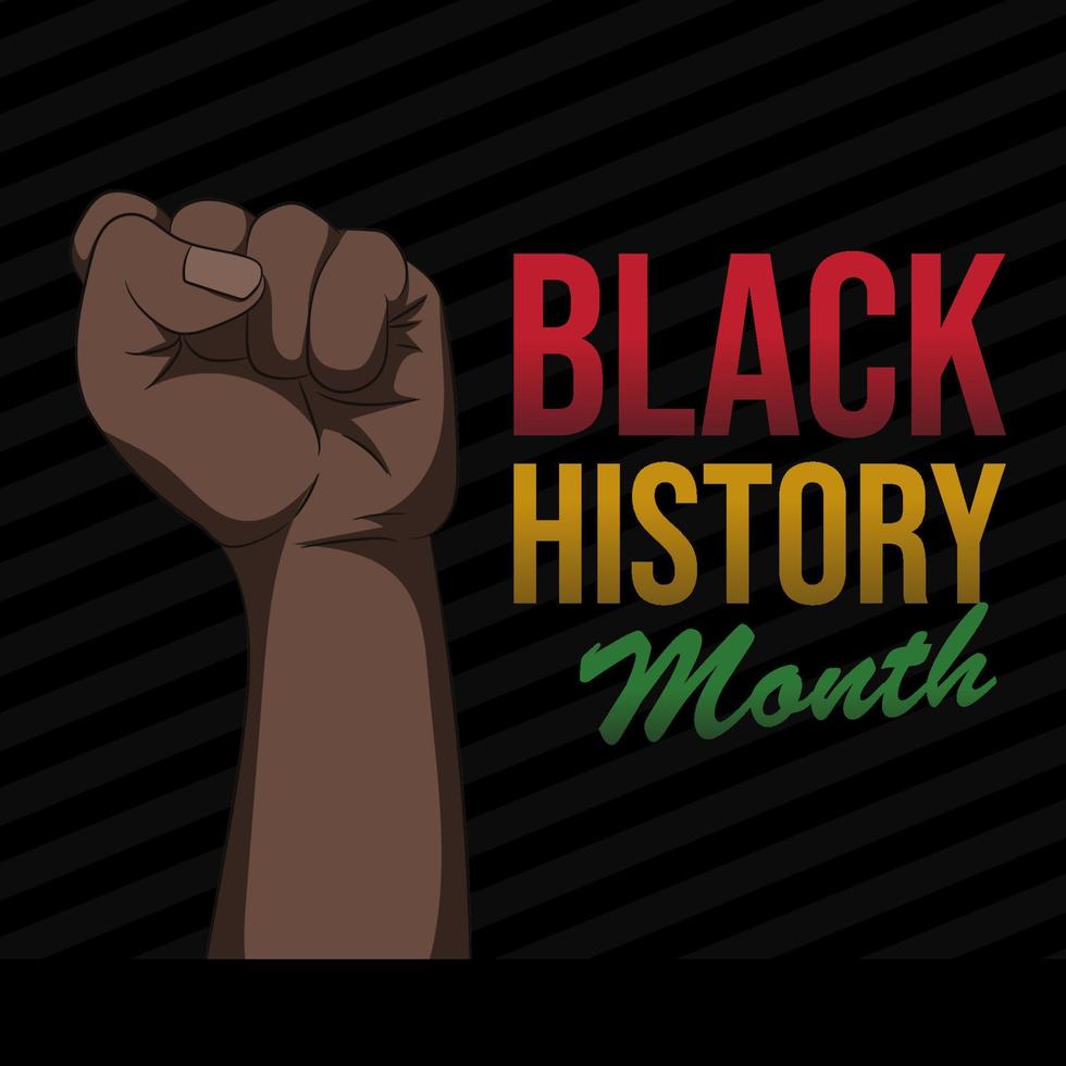 comemorar o mês da história negra. ilustração vetorial vetor