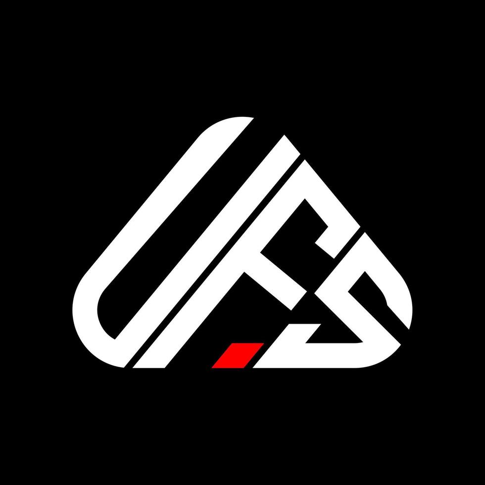 design criativo do logotipo da carta ufs com gráfico vetorial, logotipo simples e moderno da ufs. vetor