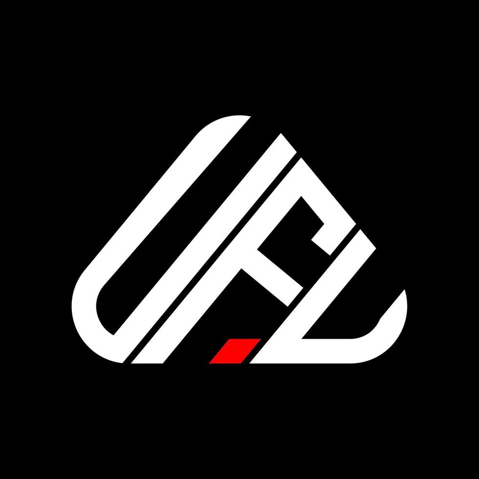 design criativo do logotipo da letra ufu com gráfico vetorial, logotipo simples e moderno ufu. vetor
