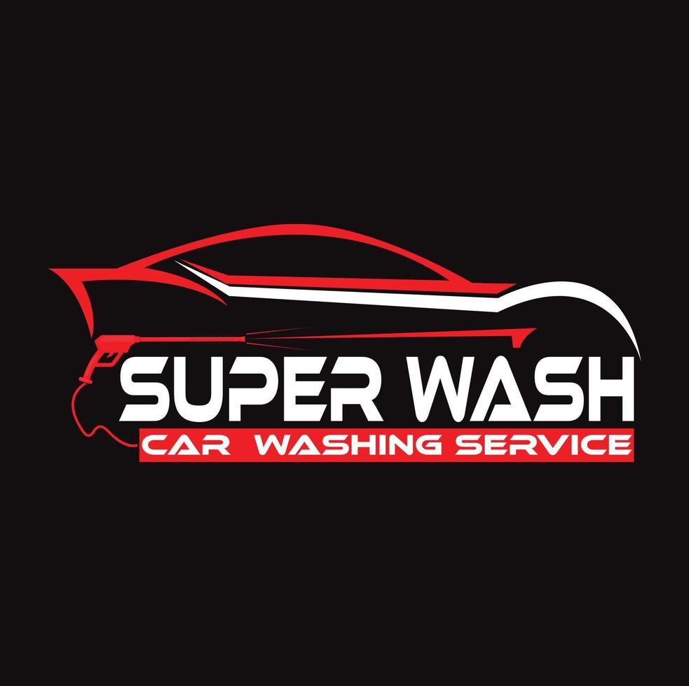 logotipo da lavagem de carros vetor