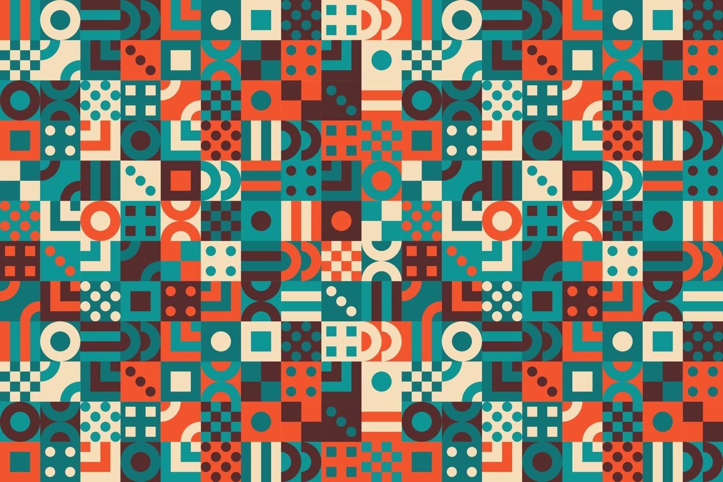 fundo de padrão de mosaico de forma geométrica colorida vetor
