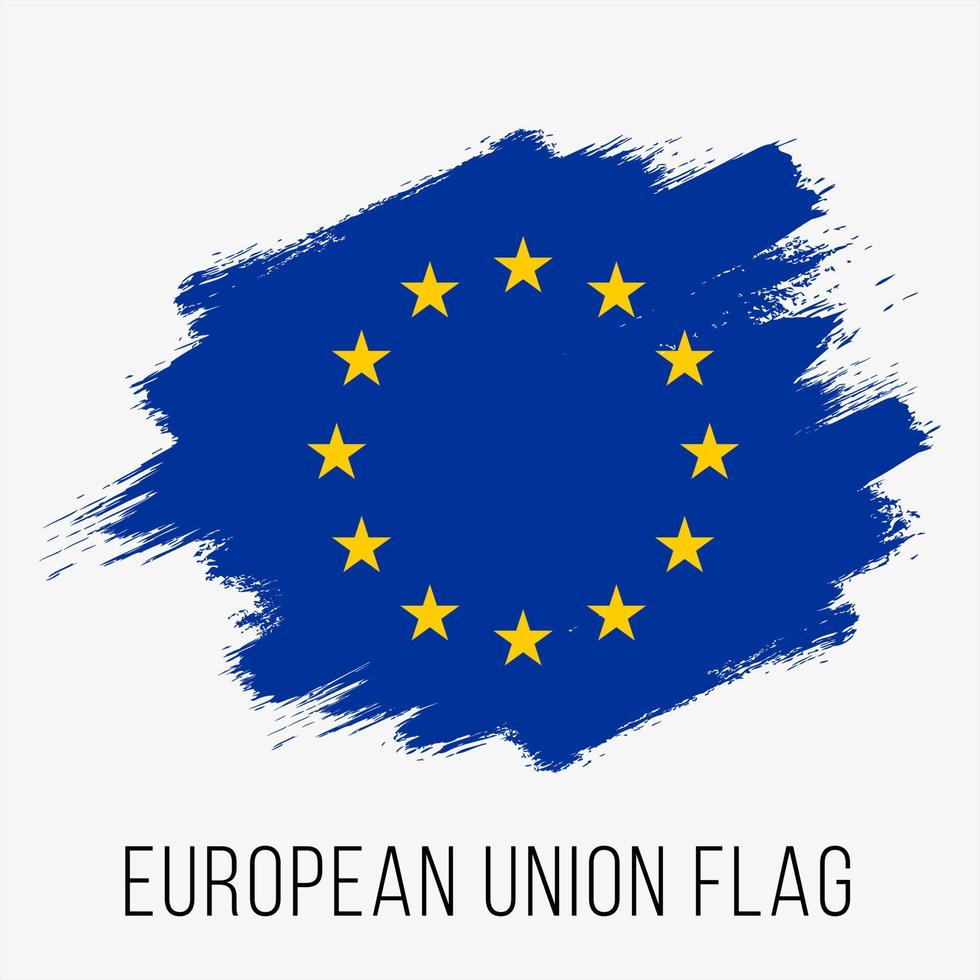 modelo de design de bandeira vetorial da união europeia vetor
