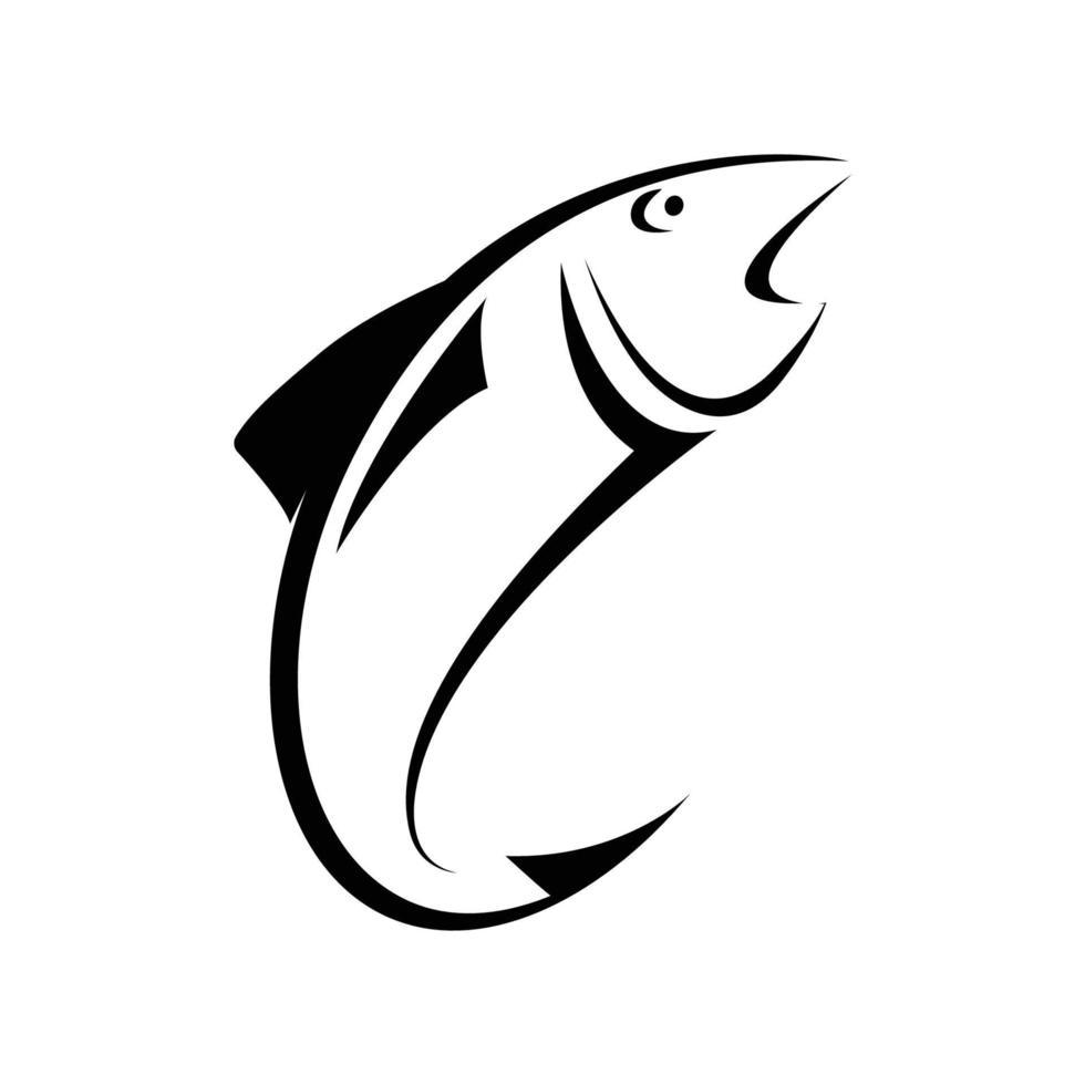 vetor de logotipo de pesca