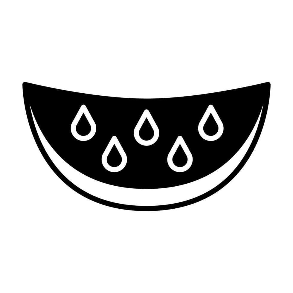 ícone de melancia, adequado para uma ampla gama de projetos criativos digitais. vetor