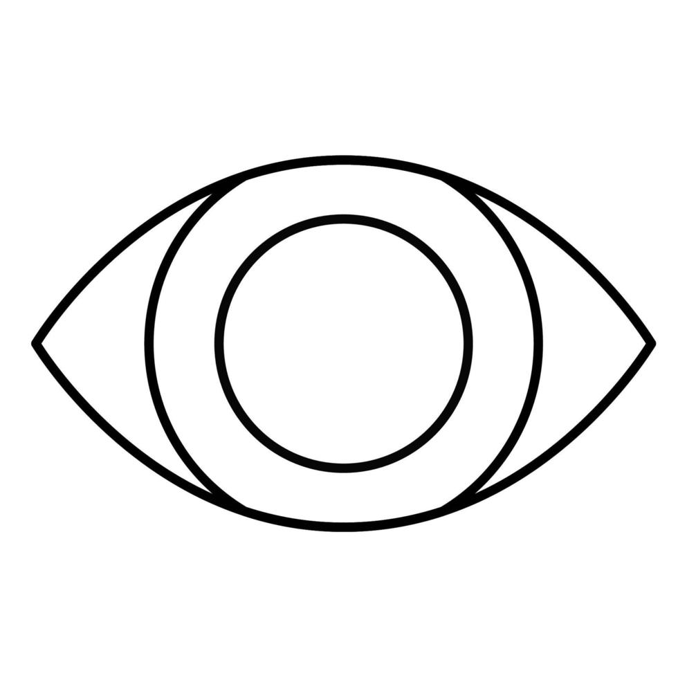 ícone de impressão ocular, adequado para uma ampla gama de projetos criativos digitais. vetor