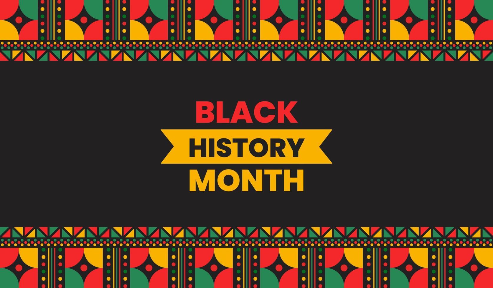fundo de mês de história negra. fundo do mês 2023 da história negra. história afro-americana ou mês da história negra. comemorado anualmente em fevereiro nos eua e canadá. vetor