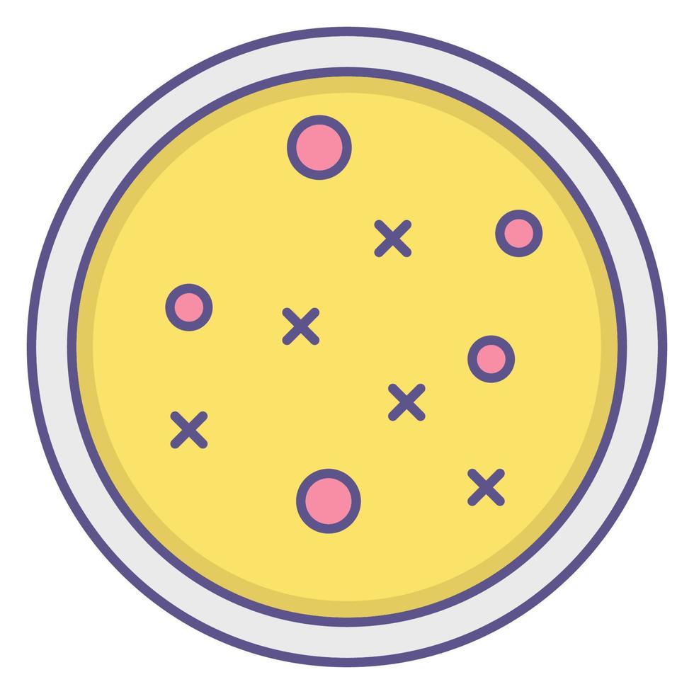 ícone da placa de Petri, adequado para uma ampla gama de projetos criativos digitais. vetor