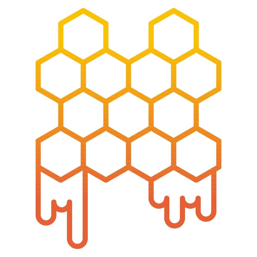 ícone de favo de mel, adequado para uma ampla gama de projetos criativos digitais. vetor